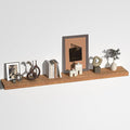 Floating Shelves for Wall, USA-Sourced Fir Wood 55 Inch Wall Shelves Set of 1, Natural Rustic Solid Wooden Floating Shelves Wall Mounted, Nursery Book Storage Shelf, Display Shelf for Bathroom-Ruum Studio Home
