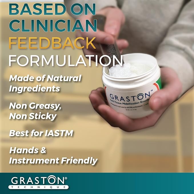 Graston Technique Arnica Soft Tissue Emollient - 4oz Jar Pro-Grade Therapy Cream for IASTM, Massage, Relief and Recovery, 6-Pack-Ruum Studio Home