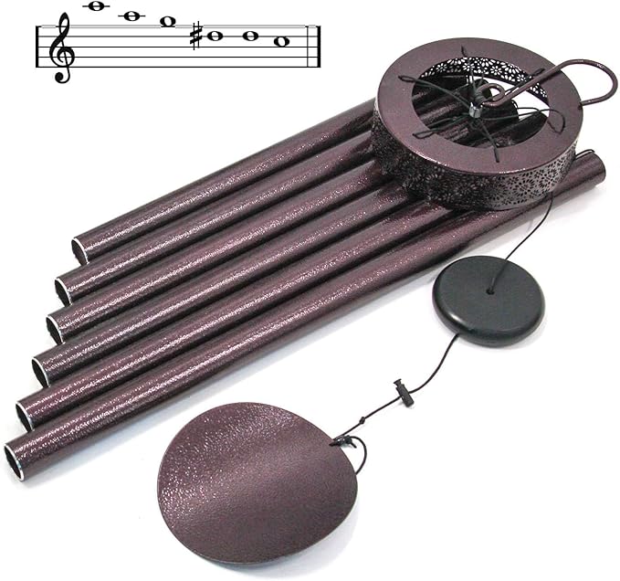 ASTARIN 48'' Large Wind Chimes - 6 Heavy Tubes, Memorial Outdoor Chimes for Garden Decor, Sympathy Gifts, Bronze-Ruum Studio Home