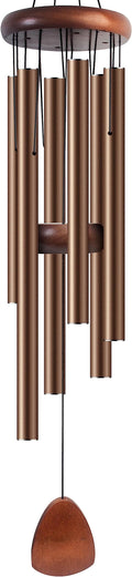 Large Aluminium Wind Chimes 37 Inches to Create a Zen Atmosphere Suitable for Outdoor, Garden, Patio Decoration. Classic Wind Chimes with Wind Catcher Suitable as A Gift for Unisex(Coffee)-Ruum Studio Home