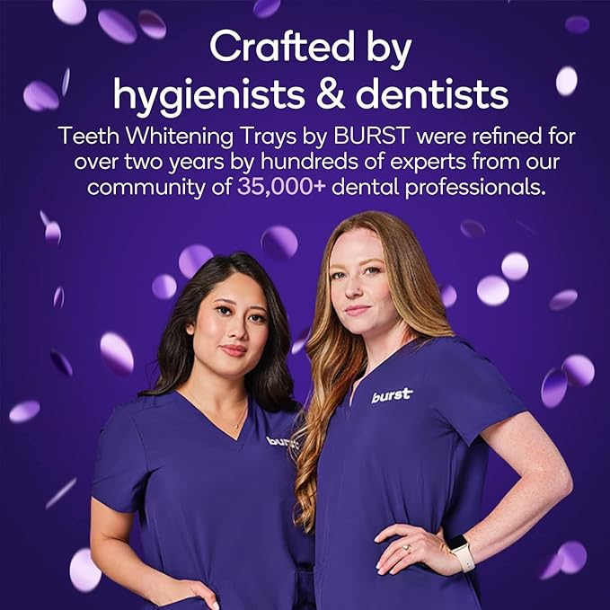 BURST Sensitive Teeth Friendly Whitening Kit | 3 Treatments with 12.5% Hydrogen Peroxide | Up to 3 Shades Whiter After First Use | Prefilled Gel Trays-Ruum Studio Home