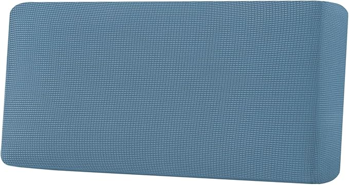 H.VERSAILTEX Super Stretch Individual Seat Cushion Covers Sofa Covers Couch Cushion Covers Slipcover Sets Thick Jacquard Textured Twill Fabric (1 Piece Sofa Cushion Cover, Dusty Blue)-Ruum Studio Home
