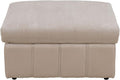 Ottoman Rectangular Storage Ottoman Bench, Flannel Footrest Stool Footstool with Lid for Living Room, Bedroom, Entryway, Beige Pink, 38"x30"x22"-Ruum Studio Home