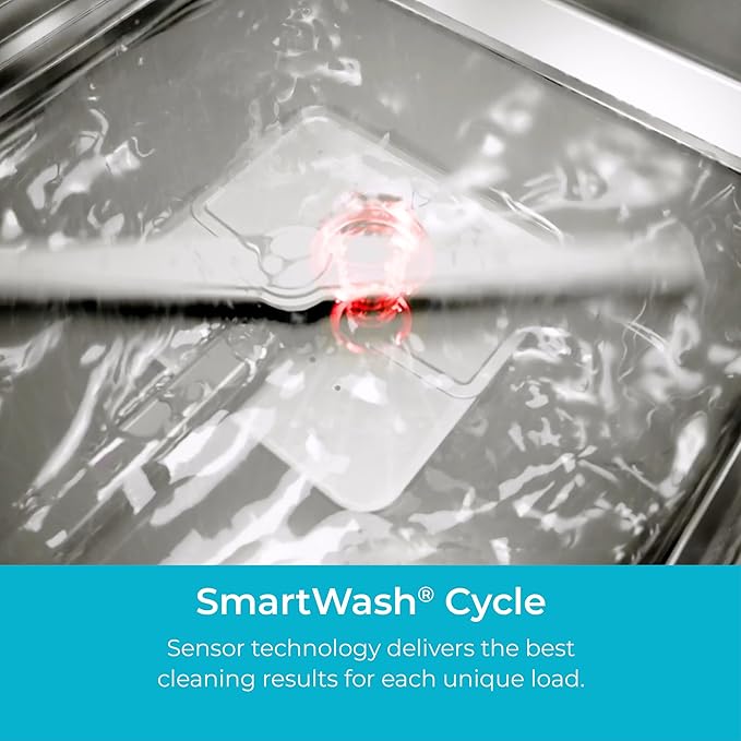 Kenmore 24" Built-in Stainless Steel Tub Dishwasher EasyFlex 3rd, SmartWash, UltraWash Plus, TurboDry, and Adjustable Rack, Energy Star Certified, Fingerprint Resistant-Ruum Studio Home