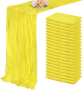 20 Pack Yellow Cheesecloth Table Runner 20 x 120 Inch Long Rustic Gauze Cheese Cloth Table Runner for Wedding 10FT Bridal Baby Shower Table Decorations Boho Fabric Sheer Birthday Party Table Decor-Ruum Studio Home