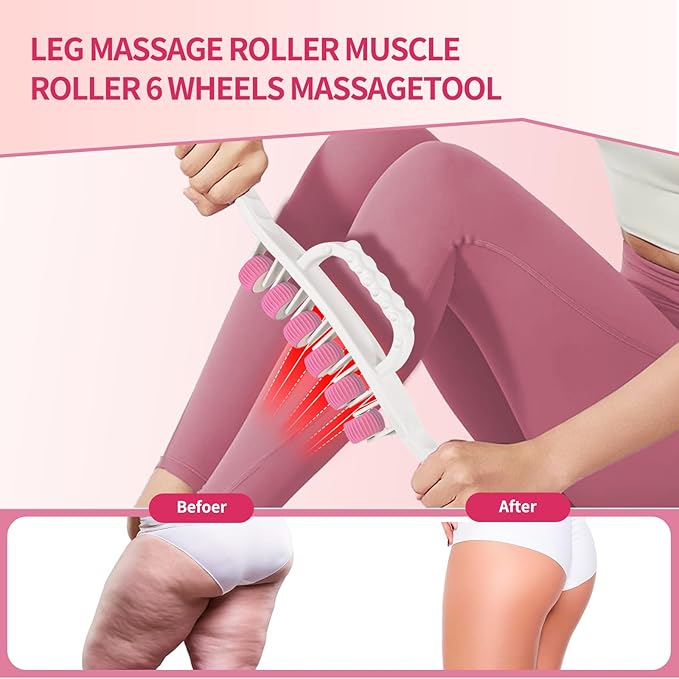 Docemel Cellulite Massage Tool for Legs,Thighs,and Arms–Lymphatic Drainage Massager for Pain Relief and Body Sculpting,Muscle Roller Stick for Circulation Support-Ruum Studio Home