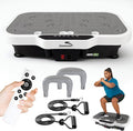 Vibration Plate Exercise Machine, 8000 Vibrations/min Adjustable Fitness Platform, 400 Lbs Capacity Whole Body Workout Extra Large Size Platform with Bluetooth for Weight Loss, Women & Men-Ruum Studio Home