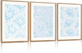 HPNIUB Large Classic Chinoiserie Floral Framed Canvas Wall Art Set, Watercolor Blue and White Flower Rose Wall Decor, Blue Minimalist Wildflower Art Print for Living Room,Bedroom,Office-16 x24 x3-Ruum Studio Home