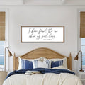 I Have Found The One Whom My Soul Loves Sign Wall Art Decor 40"x15" Modren Master Bedroom Above Bed Wood Framed Song of Solomon 3:4 Large Living Room Bible Verse Wall Hanging (Wood)-Ruum Studio Home