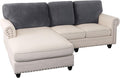 PrinceDeco Sectional Couch Covers Velvet Cushion Covers for Sectional Couch Cushion Covers for Sectional Sofa Separate Sectional Sofa Slipcovers Washable(1 Chaise Back+ 2 Sofa Back,Grey)-Ruum Studio Home