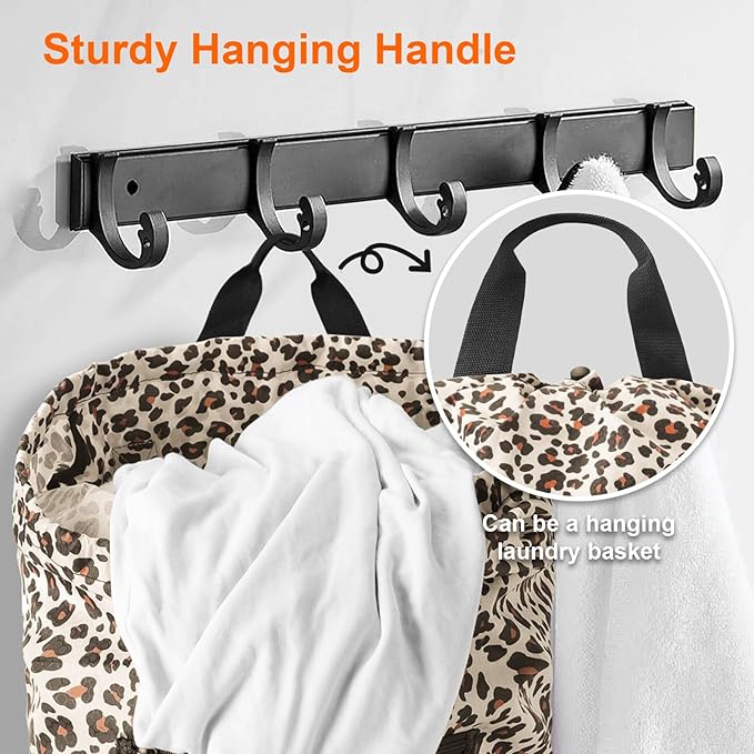 Laundry Bag Backpack Durable Laundry Bag with Shoulder Straps and Mesh Pockets Portable Laundry Dirty Clothes Hamper Bag for College Dorm (Leopard Print)-Ruum Studio Home