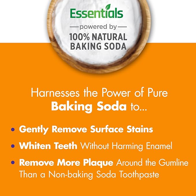ARM & HAMMER Essentials Fluoride-Free Toothpaste Whiten + Activated Charcoal-4 Pack of 4.3oz Tubes, Clean Mint- 100% Natural Baking Soda-Ruum Studio Home