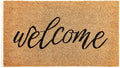 KANKUN Coco Coir Door Mat with Heavy Duty Backing, Welcome Doormat (17" x 30"), Doormat Entrance (Welcome3)-Ruum Studio Home
