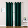 ChrisDowa Blackout Curtains 78 inches Long for Bedroom - 2 Panels Set Grommet Thermal Insulated Room Darkening Curtains for Living Room (Forest Green, 42 x 78 Inch)-Ruum Studio Home
