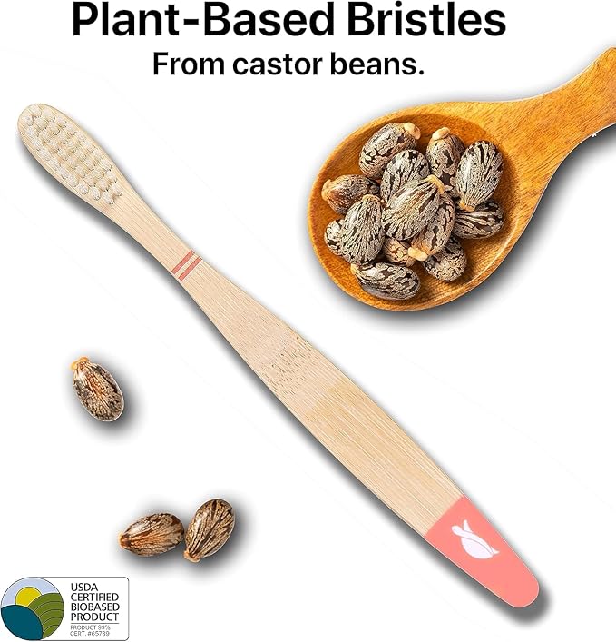 Sea Turtle Plant-Based Bristles, Soft Bamboo Toothbrushes, Individually Sealed for Kids (10 Pack)-Ruum Studio Home