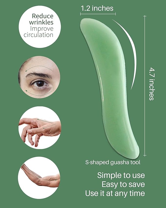 MoHern Gua Sha Massage Tools, 4 Pcs Multi-Shaped Gua Sha Tools for Face & Body-Ruum Studio Home