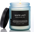 M&SENSE White Lazy - Clean Cotton & Jasmine Scented Natural Soy Wax Jar Candles for Home Decor 7.05oz 50 Hour Long Lasting Burning, Non Toxic Organic Natural Relaxing Candle for Women-Ruum Studio Home