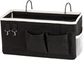 Bedside Storage Caddy/Bedside Hanging Storage Bag for Headboards Bunk Beds Dorm Rooms Book Phone Magazine Holder (Black)-Ruum Studio Home