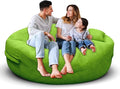 Bean Bag Chair for Adults 5FT,Soft Removable Cover for Teens/Girls Bedroom,Fluffy Giant Round Floor Beanbag Lounger Chairs (No Filler,Green)-Ruum Studio Home