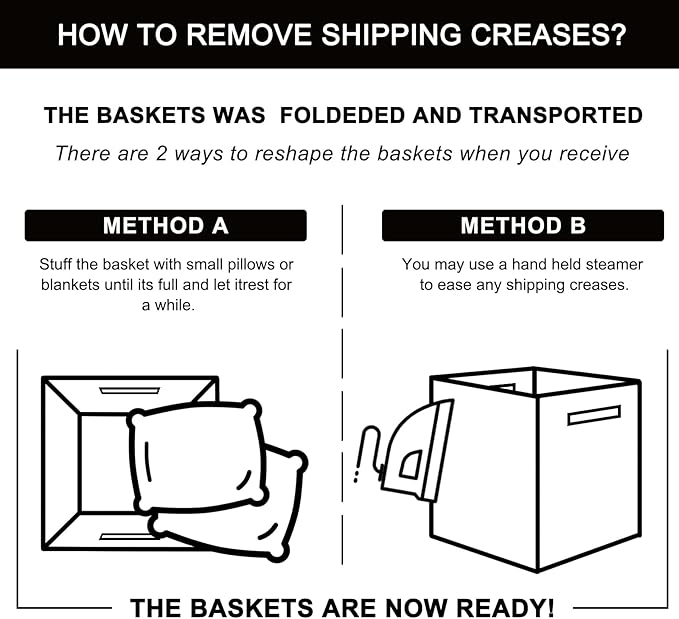 OIAHOMY Cube Storage Basket, 3-Pack Woven Cotton Rope Baskets, 11-Inch Cube Basket with Handles, Great for Shelves, Closets, Children's Toy Organization - White & Brown-Ruum Studio Home