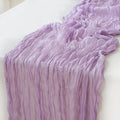 Sioloc 1 Pack Lilac Purple Lavender Cheesecloth Table Runner Fall Autumn Decor for Home 10ft Table Cloth for Tea Wedding Birthday Party Baby Bridal Shower Halloween Thanksgiving-Ruum Studio Home