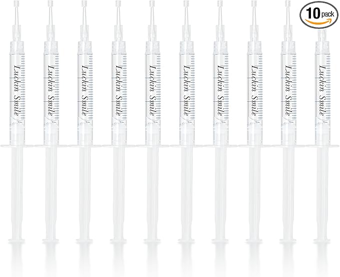 LUCKIN SMILE 10*3ML Teeth Whitening Gel Refill with 22% Carbamide Peroxide Suitable for Sensitive Teeth Whitening, 60 Whitening Treatments, Teeth Whiteners Used in Conjunction with Teeth Whitening Kit-Ruum Studio Home
