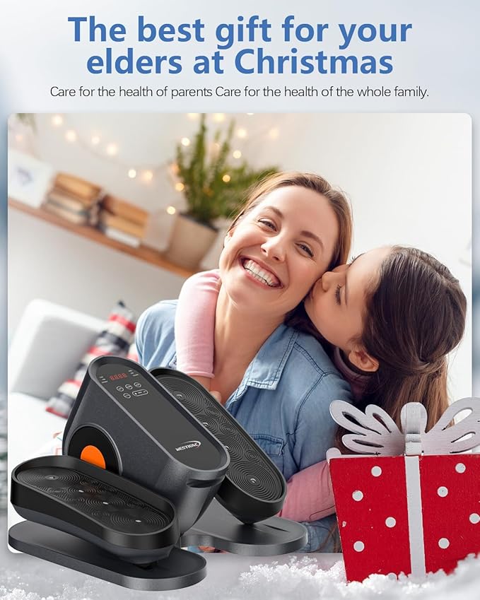 Under Desk Elliptical Machine, Electric Ellipse Leg Exerciser as Seen on Tv for Seniors with 10 Adjustable,Pedal Exerciser,Exercise Equipment for Home-Ruum Studio Home