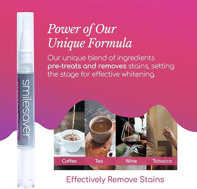 Smilesaver Peroxide-Free Teeth Whitening Pen – Long-Lasting, Gentle Formula for Sensitive Teeth – Portable Stain Remover Pen for a Radiant Smile – Easy-to-Use Oral Care Product for Brighter Enamel-Ruum Studio Home