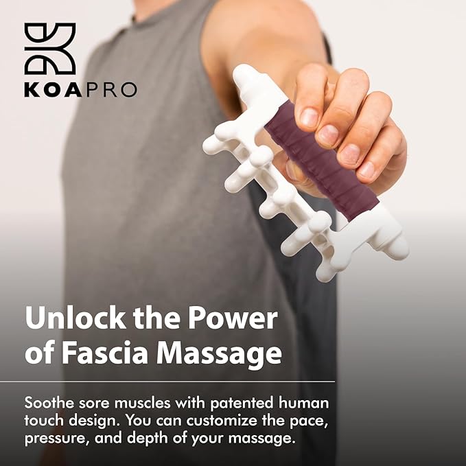 KOAPRO Fascia Massage Tool for Stress Relief - Portable Facia Blaster for Muscle Recovery and Circulation, Revolutionary Myofascial Release Tool for Sore Muscles, Tension, and Holistic Fascia Health-Ruum Studio Home
