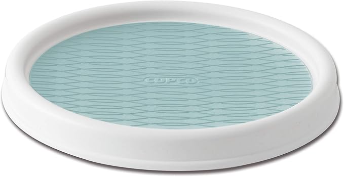 Copco 9 Inch Lazy Susan, 9-Inch, White/Aqua,5234750-Ruum Studio Home