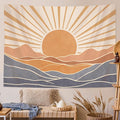 Lunerfex Boho Sun Tapestry Sunset Wall Tapestry, Mountain Tapestries for Bedroom 80s Tapestries Wall Hanging for Bedroom Living Room Decor Boho-3 60"x80"-Ruum Studio Home