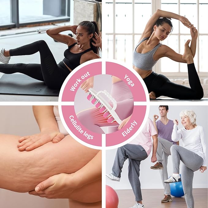 Docemel Cellulite Massage Tool for Legs,Thighs,and Arms–Lymphatic Drainage Massager for Pain Relief and Body Sculpting,Muscle Roller Stick for Circulation Support-Ruum Studio Home