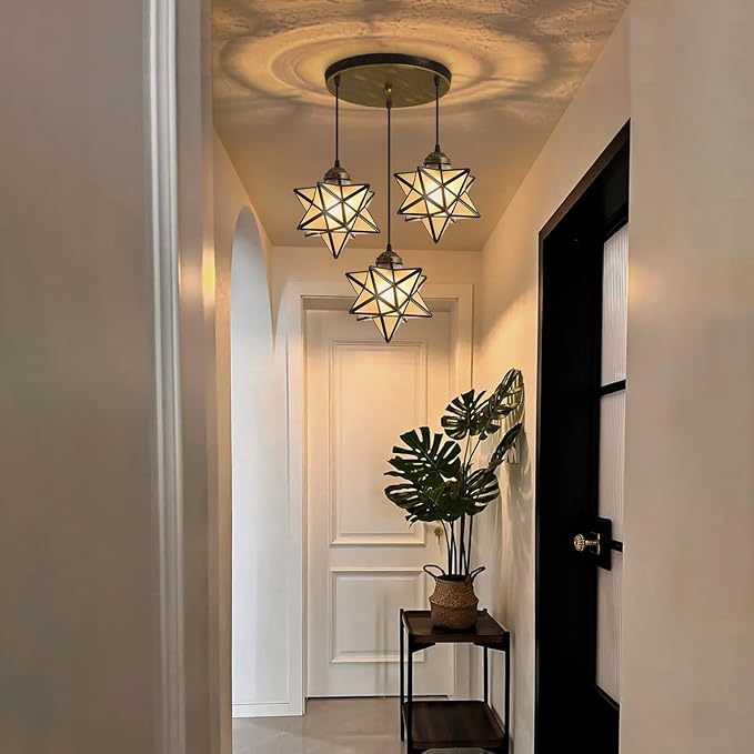 Frosted White Glass Chandelier for Dining Room Pendant Lights for Kitchen Island Light Fixture Modern Farmhouse Chandeliers with Warm Light Oiled Bronze-Ruum Studio Home