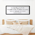 The Best Things in Life Framed Wall Art, 40''×15'' Rustic The Best Things in Life Sign for God Jesus Christ Prayer, Horizontal Holy Inspirational Family Home Decor-Ruum Studio Home