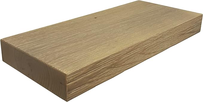 joelsantiques 24 Inch Wooden Floating Shelves for Wall - 24x8x2 in - Made of Natural Wood - Short Heavy Duty Rustic Wall Shelves for Bedroom - Perfect for Living Room, Kitchen - Beige-Ruum Studio Home