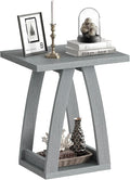 End Table, Side Table, Nightstand, Sofa Side Table with Shelf, Modern End Table for Living Room, Bedroom-Ruum Studio Home