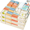 DIMJ Drawer Organizer Clothes 18 Pack - Foldable Baby Organizers and Storage & Dresser Organizer for Bedroom, Closet - Nursery Organization Dresser Dividers for underwear, Sock,Bra, Belt, Tie, Beige-Ruum Studio Home