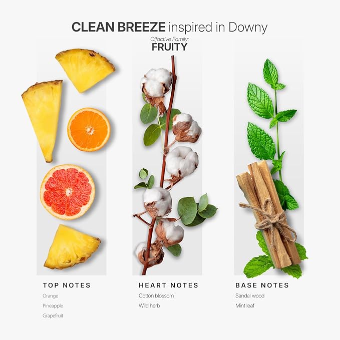 Aromaplan Scents, Clean Smelling Essential Oils, Clean Breeze Inspired by D. (5 Fl Oz /148ml)-Fresh Scent Essential Oil for Diffuser, USA Fragrance, Bigger Bottle, Bolder Aroma & Longer Lasting-Ruum Studio Home