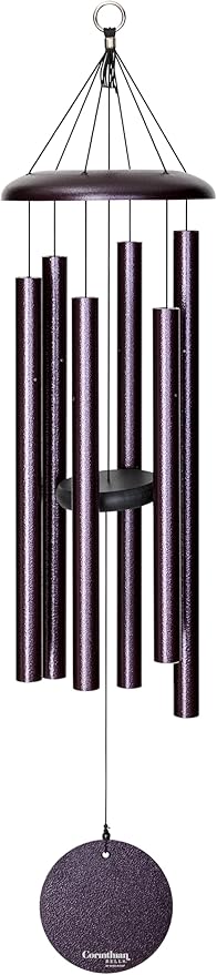 Corinthian Bells by Wind River - 36 inch Plum Wind Chime for Patio, Backyard, Garden, and Outdoor Decor (Aluminum Chime) Made in The USA-Ruum Studio Home