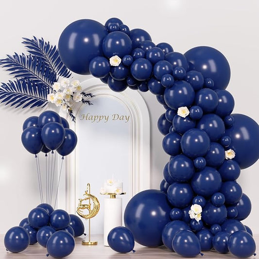 130pcs Navy Blue Balloons Different Sizes 18" 12" 10" 5" Dark Blue Balloons for Birthday Graduation Baby Shower Anniversary New Year Party Holiday Decorations-Ruum Studio Home