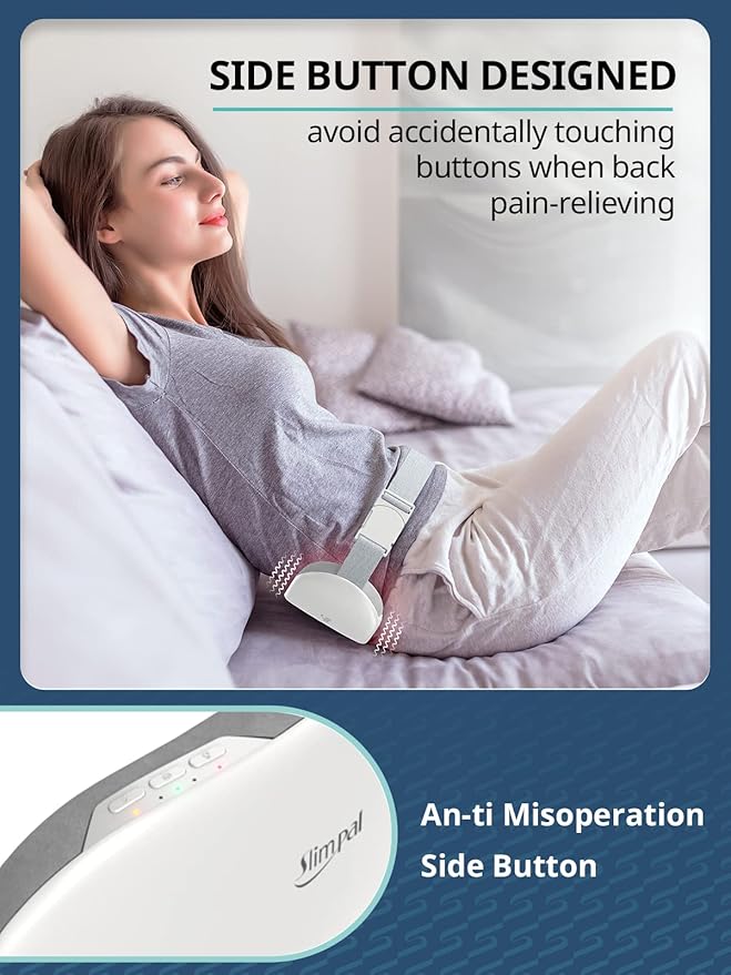 Slimpal Heating Pad for Period Cramps, Plus-Sized Portable Electric Heating Pad, Menstrual Cordless Heat Belt Back, Belly, Waist Pain Relief, Long-Lasting Battery, Gift for Her Girl Women Wife, Beige-Ruum Studio Home