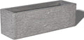 24 Inch Rectangular Concrete Planter,Durable All-Weather Use with Drainage Holes,Large Rectangular Planter for Outdoor Indoor Plants-Ruum Studio Home