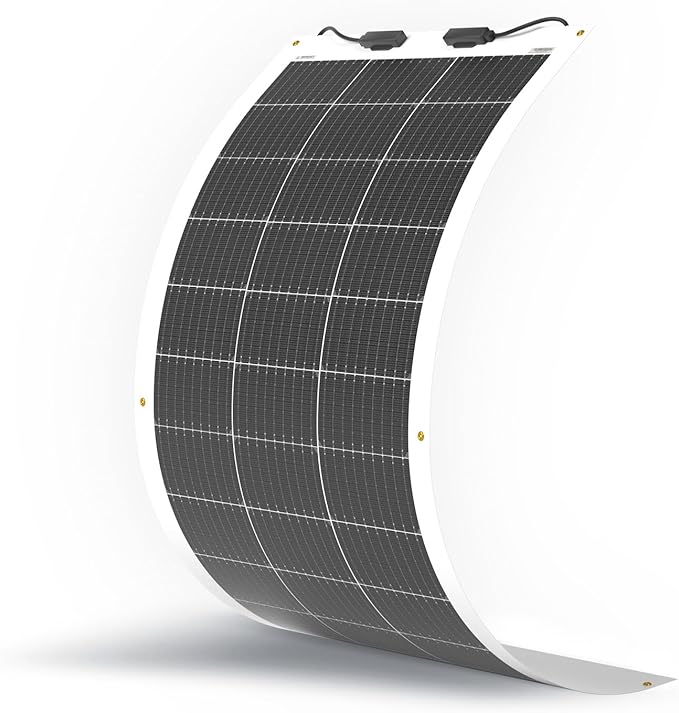Renogy Flexible Solar Panel 100 Watt 12 Volt Monocrystalline Semi-Flexible Bendable Mono Off-Grid Charger for Marine RV Cabin Van Car Uneven Surfaces-Ruum Studio Home