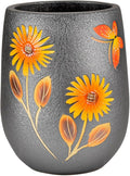 Sungmor 10.6 Inch Ceramic Succulent Plant Pot with Drainage Hole, Hand Painted Flower Pots for Plants, Unique Texture Decorative Planter for Indoor and Outdoor, Pottery Vase for Home Office Decor-Ruum Studio Home