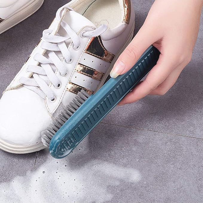 Cleaning Brush Soft Bristle Brush Laundry Scrub Brush Clothes Underwear Shoes Scrubbing Brush, Easy to Grip Household Cleaning Brushes Tool for Countertops Bathtubs (Pink)-Ruum Studio Home
