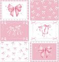 Pink Bow Plastic Place Set of 6 Cute Coquette Butterfly Bowknot Dinner Table Mats Pink Ribbon Bow Mats Wedding Baby Shower Birthday Table Decoration for Indoor Outdoor Party Kitchen Dining-Ruum Studio Home