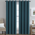 H.VERSAILTEX Premium Blackout Thermal Insulated Room Darkening Curtains for Bedroom/Living Room - Classic Grommet Top (2 Panels, Dark Teal, 52 Inch by 84 Inch)-Ruum Studio Home