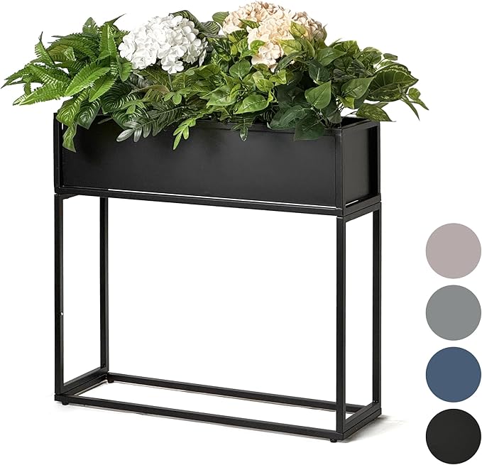 Cocoyard Elevated Planter Box - 28 Inch Durable Raised Garden Bed for Herbs and Flowers - Stylish Tall Rectangular Planter for Outdoor Plants & Backyard Gardening-Ruum Studio Home