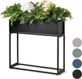 Cocoyard Elevated Planter Box - 28 Inch Durable Raised Garden Bed for Herbs and Flowers - Stylish Tall Rectangular Planter for Outdoor Plants & Backyard Gardening-Ruum Studio Home