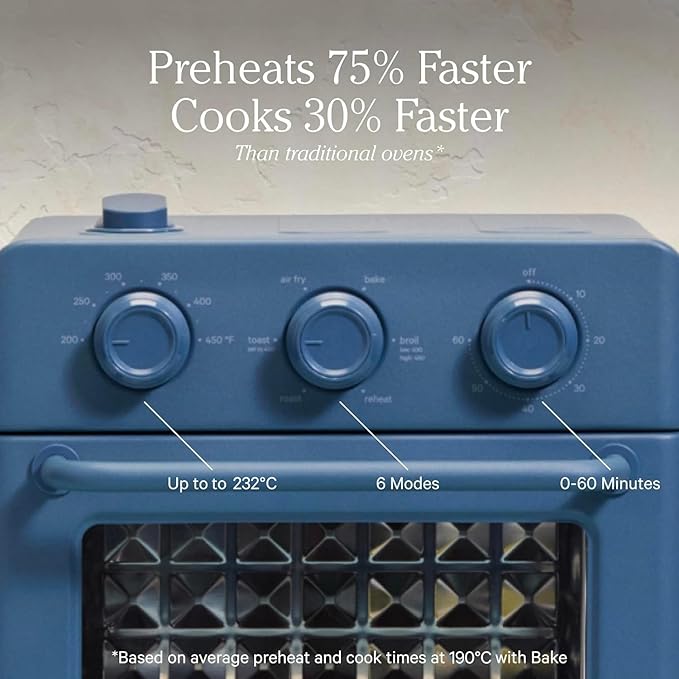 Our Place Wonder Oven | 6-in-1 Air Fryer & Toaster Oven with Steam Infusion | Compact, Countertop Friendly, Fast Preheat, Multifunctional | Air Fry, Toast, Roast, Bake, Reheat & Broil | Spice-Ruum Studio Home